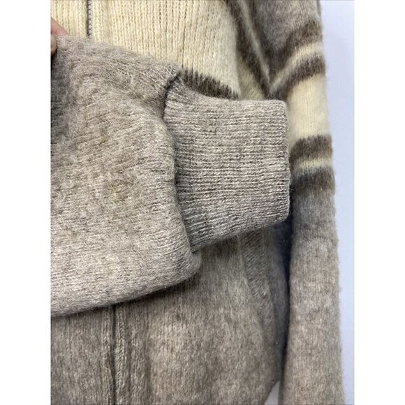 Vintage Tundra Woman S Wool Nordic Ski Jacket Sweater Lined Knit Inuit Canada - Picture 4 of 8